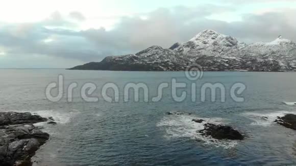 挪威的自然飞越挪威峡湾视频的预览图