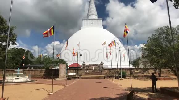 斯里兰卡阿努拉达普拉白云塔的景色视频的预览图