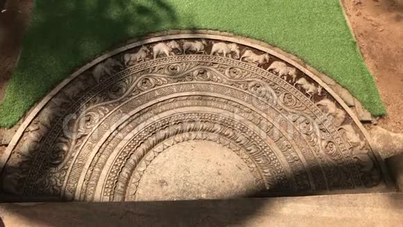 斯里兰卡Anuradhapura石板带图形视频的预览图