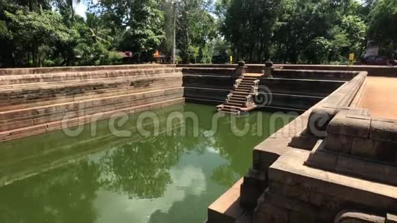Anuradhapura斯里兰卡长池有水视频的预览图