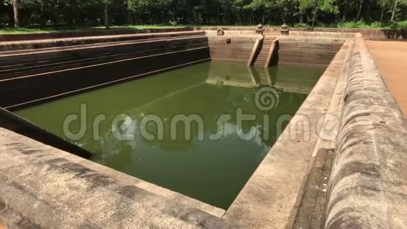 Anuradhapura斯里兰卡寺庙内的游泳池视频的预览图