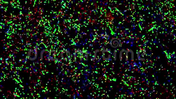 闪闪发光的多色粒子视频的预览图