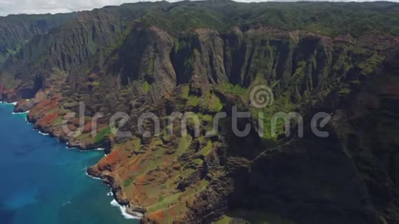夏威夷航空公司潘宁岛海岸太平洋考艾海洋视频的预览图