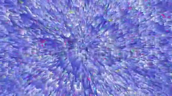 从右向左移动的放射状辉光的抽象催眠发光彩色背景视频的预览图