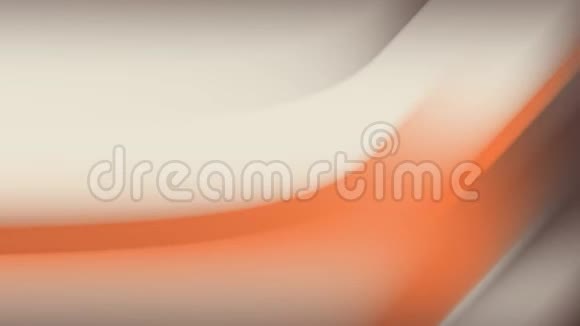 抽象出灰色和橙色的美丽波浪背景介绍的背景三维渲染循环动画视频的预览图