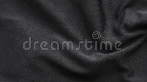 黑色丝绸面料背景运动服装面料视频的预览图