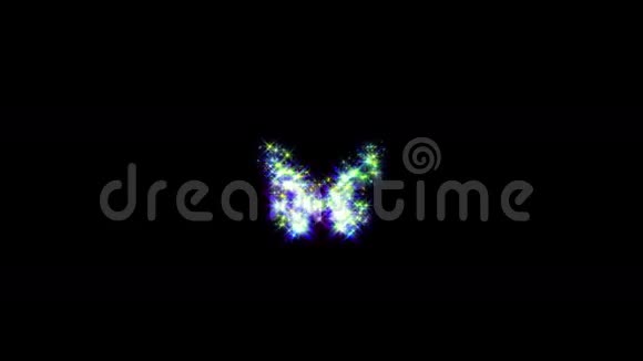 动画飞行装饰蝴蝶视频的预览图