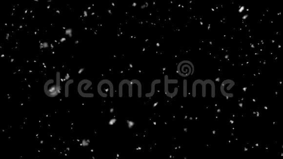 动画背景高质量的运动动画修复雪落动画与螺旋白色点视频的预览图