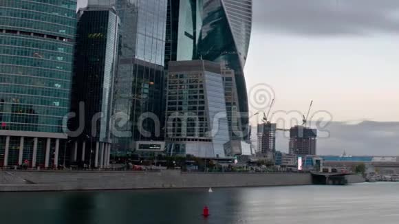 莫斯科商业中心莫斯科城的高层建筑视频的预览图