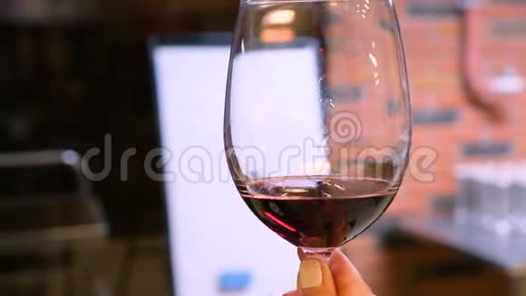葡萄酒厂红酒的品质控制视频的预览图