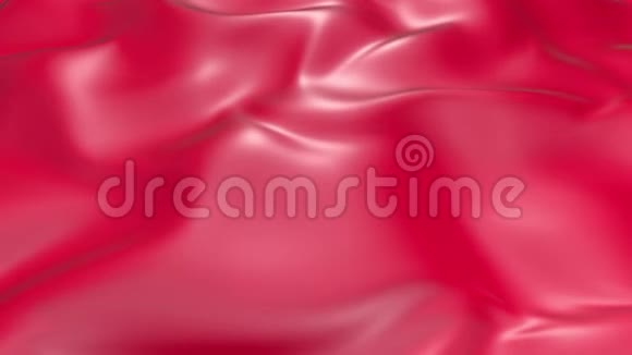 波状红色布面的4k三维软动画形成涟漪如在流体表面或组织中的褶皱红色视频的预览图