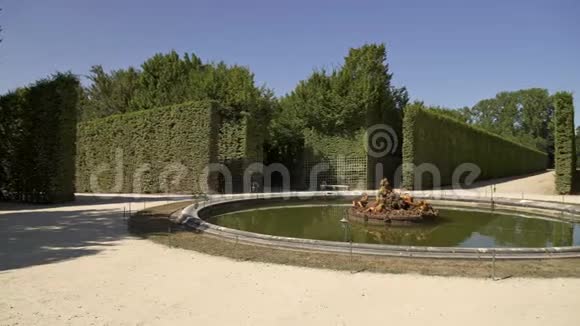 凡尔赛花园植物区系盆的慢镜头视频的预览图