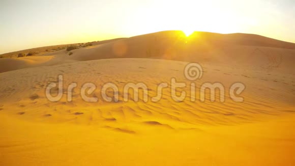 太阳影响沙丘沙漠视频的预览图
