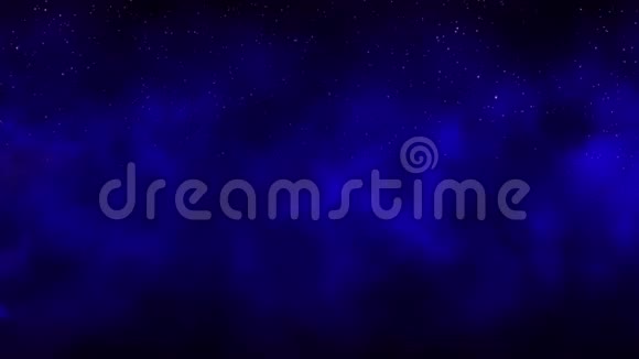 夜空中的烟雾深蓝色的宇宙背景与星星移动的烟雾视频的预览图