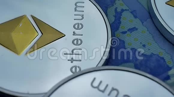 以欧元为单位旋转EtalumETH硬币视频的预览图