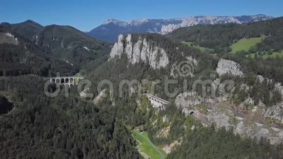 奥地利Semmering铁路航空全景图视频的预览图