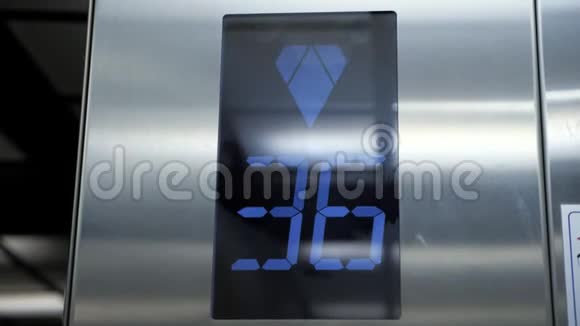 指示电梯楼层编号的数字显示器视频的预览图