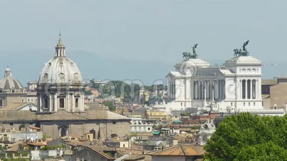 罗马天际线意大利圣安德里亚和维托里亚诺视频的预览图