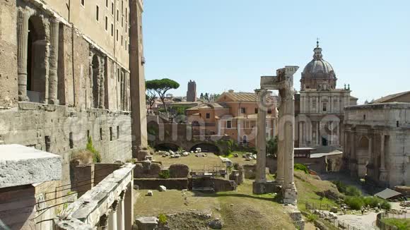 古遗址罗马论坛意大利视频的预览图
