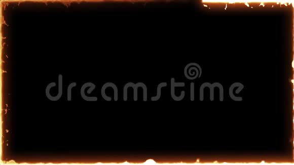 计算机在黑色背景上生成的火灾框架抽象消防干部三维渲染视频的预览图