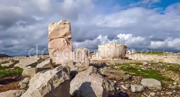 古城阿马图斯的废墟利马索尔塞浦路斯延时镜头视频的预览图