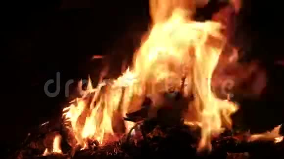 火中燃烧的照片视频的预览图