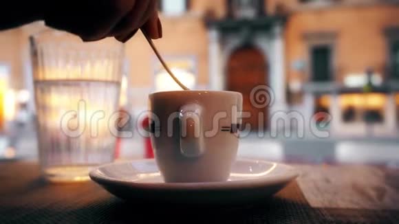 罗马意大利浓咖啡杯视频的预览图