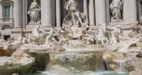 意大利罗马2019年8月22日特雷维喷泉视频的预览图