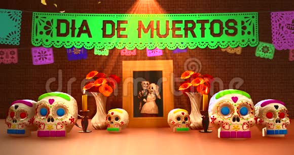一张照片和几张照片的墨西哥死去的奥伦达日视频的预览图