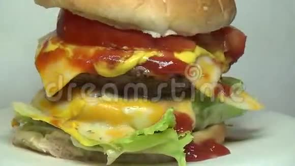 汉堡汉堡快餐视频的预览图
