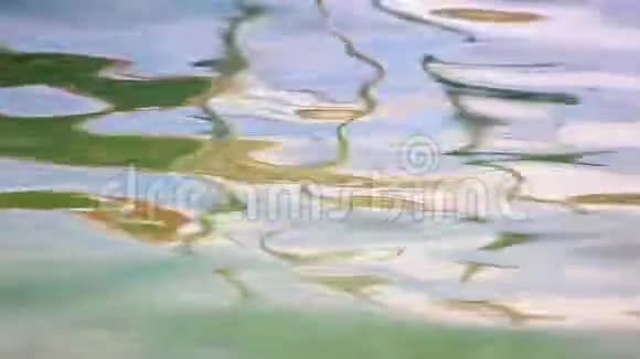 湖水在湖中荡漾视频的预览图