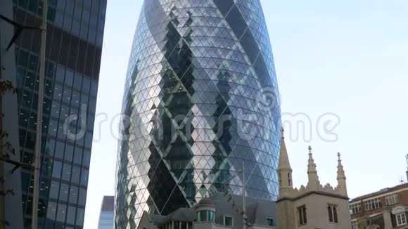 伦敦金融城的格金办公大楼视频的预览图