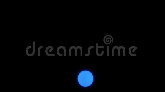蓝火球球体运动图形元件视频的预览图