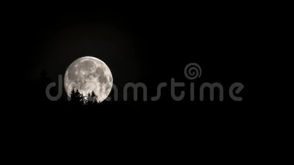 满月在夜空中浮动视频的预览图