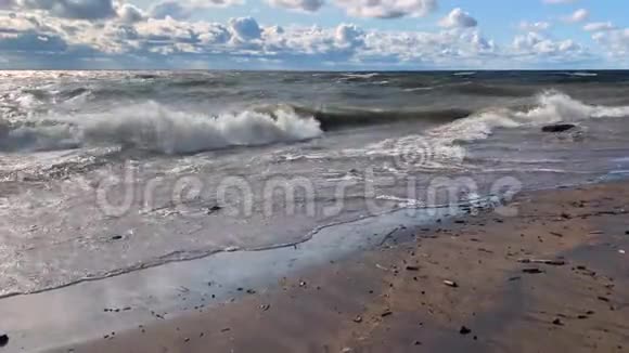 海上小风暴慢动作录像视频的预览图