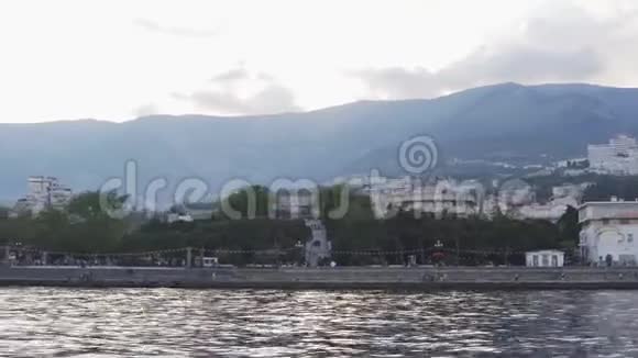 克里米亚的雅尔塔海岸视频的预览图