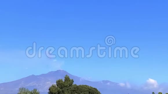 西西里20190927意大利时间流逝埃特纳火山爆发时视频的预览图
