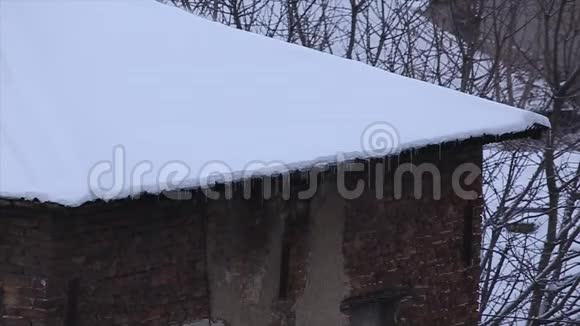 屋顶上的暴风雪视频的预览图