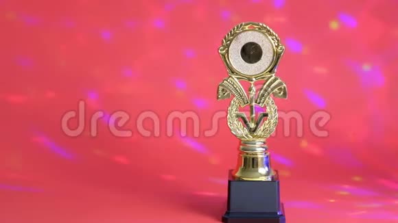 冠军奖杯背景是bokeh胜利概念视频的预览图