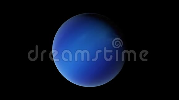 宇宙恒星空间内海王星的自转计算机生成三维真实背景渲染视频的预览图