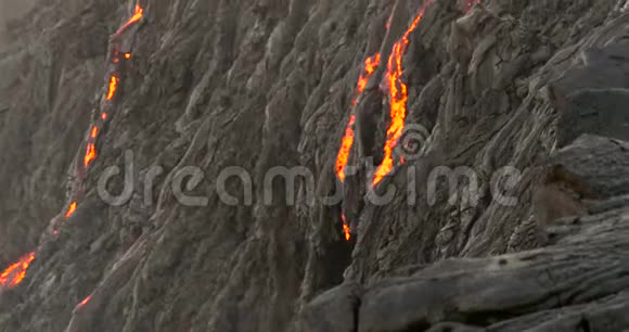 夏威夷拉瓦从夏威夷基拉韦亚火山流出视频的预览图
