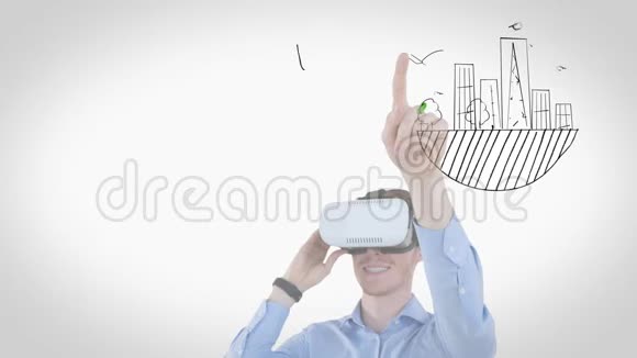 人使用VR与图标视频视频的预览图