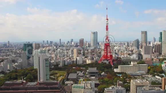 高清东京的空中景观视频的预览图