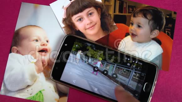 婴儿和儿童照片视频运行在移动FDV上视频的预览图