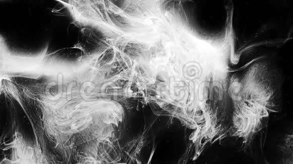 烟雾层白色闪光烟雾云黑色视频的预览图
