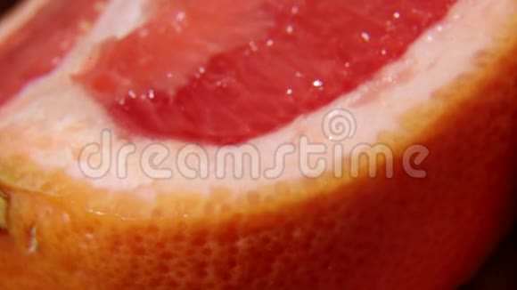 柚子宏观视频录制柑橘背景视频的预览图