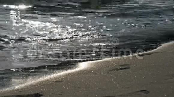 夏日海滩自然壁纸模糊的海洋白天室外景观视频的预览图