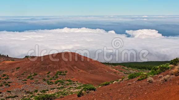 高在云上的群山中海德国家公园西班牙加那利群岛视频的预览图