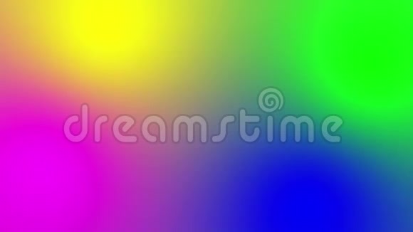 紫罗兰绿色蓝色和黄色的霓虹灯在屏幕上移动视频的预览图