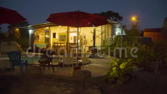 厄瓜多尔亚马逊一家旅馆漂亮的乡村酒吧视频的预览图